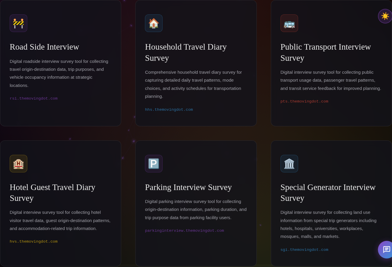 Transport Survey Forms